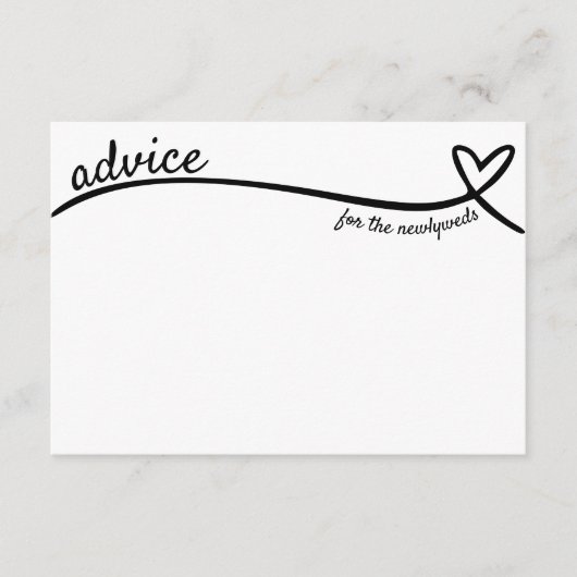 Advies voor Passen getrouwd Hartlijn Bruiloft Informatiekaartje (Voorkant)