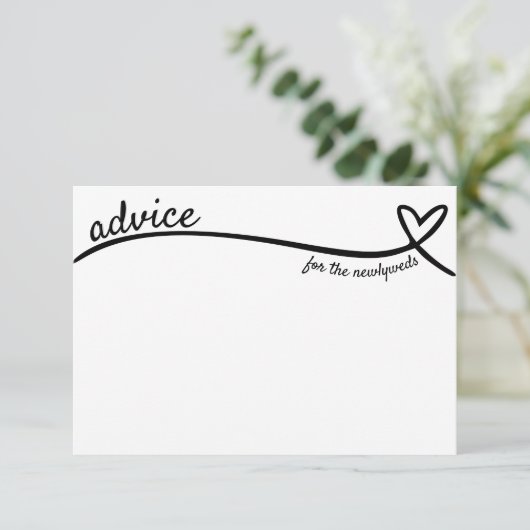 Advies voor Passen getrouwd Hartlijn Bruiloft Informatiekaartje (Staand voorkant)