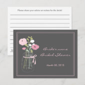 Advies voor roze en grijze Mason Jar Vrijgezellenf (Voorkant / Achterkant)