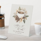 Advies & wensen Floral Coffee Vrijgezellenfeest Reclamebord Met Voetstuk (Insitu)