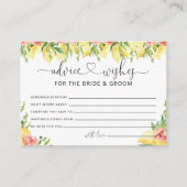 Advies & Wensen voor Bruid en Bruidegom Bruiloft F Informatiekaartje (Voorkant)