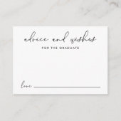 Advies wensen voor het Afstuderen Afstuderen Informatiekaartje (Voorkant)