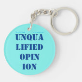 "Advies zonder voorbehoud" Sleutelhanger (Achterkant)