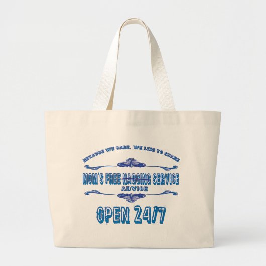 adviesdienst voor moeders grote tote bag (Voorkant)