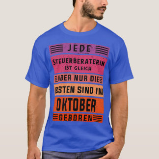 Adviseur belastingadviseur bij jaarwisseling oktob t-shirt