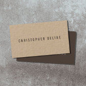 Adviseur over modern crèmekleurig bruin Kraft Visitekaartje