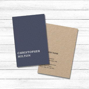 Adviseur over modern elegant textuur blauw Kraft P Visitekaartje