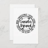 Adviseur Squad School Counsling Teacher Bedankkaart (Voorkant / Achterkant)