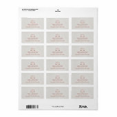 Advocaat Advocaat Folie Roos Goud Classy Linnen Etiket (Full Sheet)