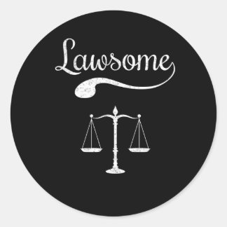 Advocaat Advocaat Juridische School Ronde Sticker