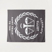 Advocaat Afstuderen van de rechtenfaculteit Wandkleed (Voorkant (horizontaal))