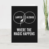 Advocaat alcohol waar de magie plaatsvindt kaart (Voorkant)