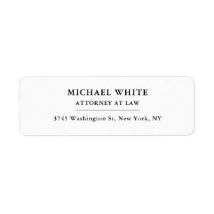 Advocaat bij de minimalistische professional etiket