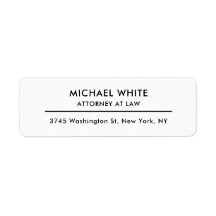 Advocaat bij de minimalistische professional etiket