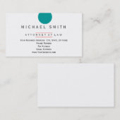 Advocaat bij het minimalistisch Visitekaartje (Voorkant / Achterkant)