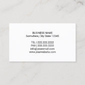 Advocaat bij het rechtencentrum visitekaartje (Achterkant)