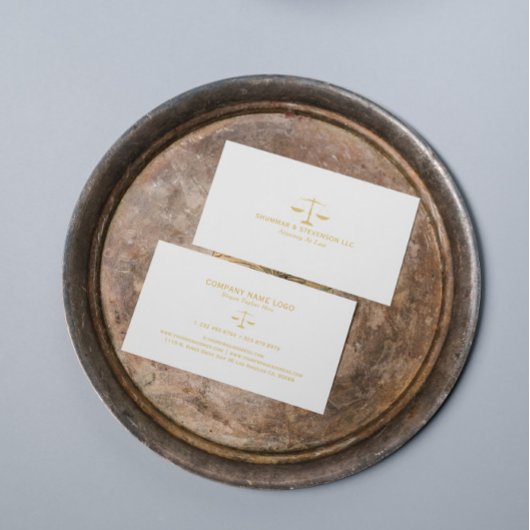 Advocaat bij Law-Gold Scale Visitekaartje