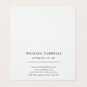 Advocaat bij Law Linen Minimalist Classical Pro Visitekaartjes (Buitenkant ongevouwen)