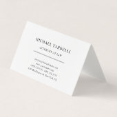 Advocaat bij Law Linen Minimalist Classical Pro Visitekaartjes (Voorkant)