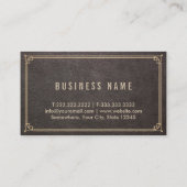 Advocaat bij wet Faux Leather Gold Scale Visitekaartje (Achterkant)