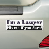 advocaat bumpersticker (Op auto)