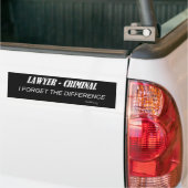 Advocaat Bumpersticker (Op Truck)