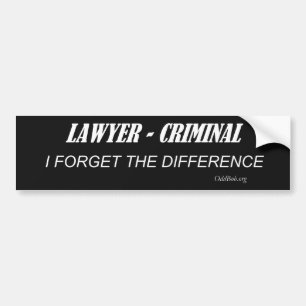 Advocaat Bumpersticker