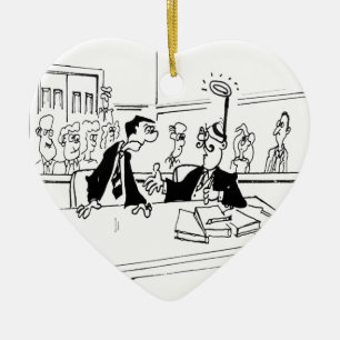 Advocaat Cartoon 5299 Keramisch Ornament