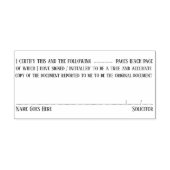 Advocaat certificeren pagina's van document true c zelfinktende stempel (Design)