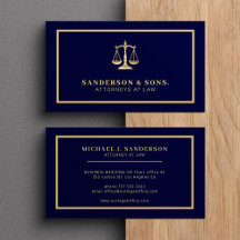 Advocaat elegant goud navy
