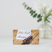 Advocaat Funny aanpasbaar Visitekaartje (Staand voorkant)