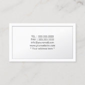 Advocaat Gold Scale of Justice Classy White Visitekaartje (Achterkant)