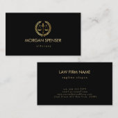 Advocaat Gold Scale Visitekaartje (Voorkant / Achterkant)