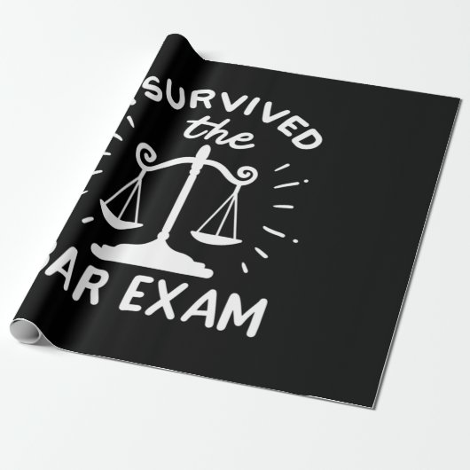 Advocaat heeft het barexamen overleefd cadeaupapier (Uitgerold)