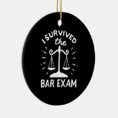 Advocaat heeft het barexamen overleefd keramisch ornament (Rechts)