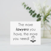 Advocaat humor briefkaart (Staand voorkant)