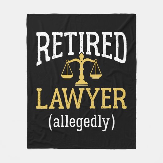 Advocaat in ruste fleece deken (Voorkant)