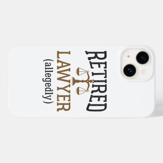 Advocaat in ruste Naar verluidt procureur Case-Mate iPhone Case (Achterkant (horizontaal))