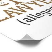 Advocaat in ruste Naar verluidt procureur Poster (Hoek)