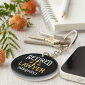 Advocaat in ruste sleutelhanger (Voorkant Rechts)