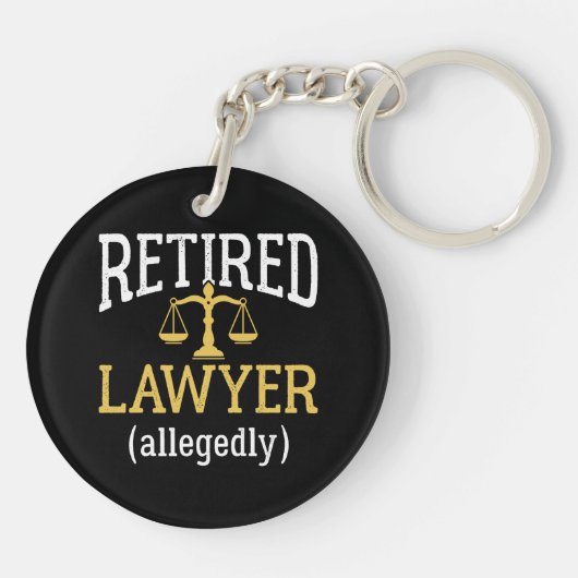 Advocaat in ruste sleutelhanger (Achterkant)