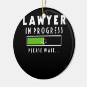 Advocaat in uitvoering T-shirt van wetenschapsscho Keramisch Ornament (Links)