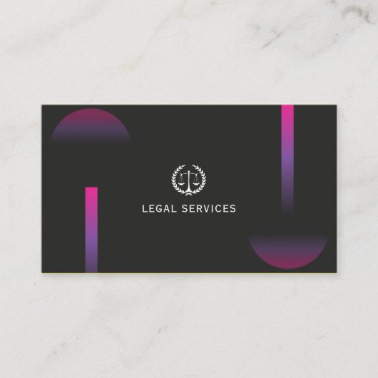 advocaat juridische diensten visitekaartje (Voorkant)