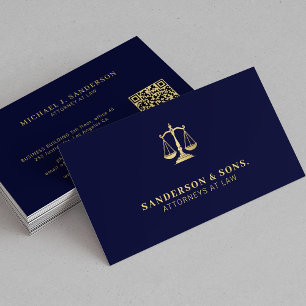 Advocaat jurist professional goud marine visitekaartje