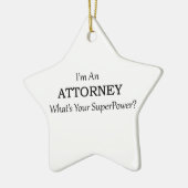 advocaat keramisch ornament (Links)