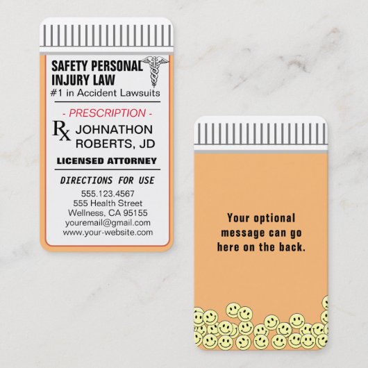 Advocaat - memorabel en leuk visitekaartje (Voorkant / Achterkant)