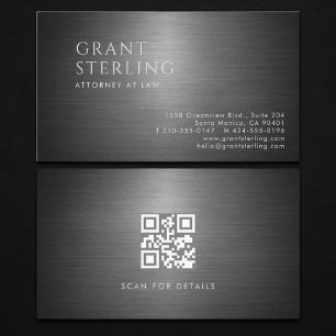 Advocaat Metallic QR-code visitekaartje