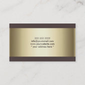 Advocaat Monogram Gold Professional Visitekaartje (Achterkant)