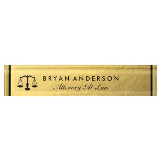 Advocaat Naambordje (Voorkant)