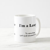 Advocaat - neem aan dat ik gelijk heb koffiemok (Voorkant rechts)